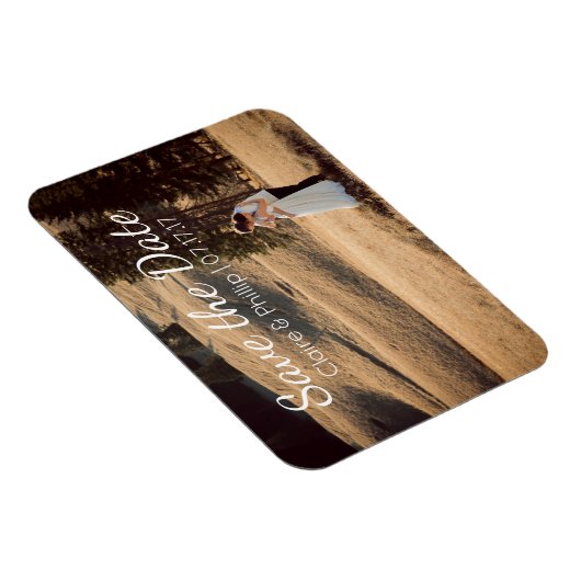 Custom Wedding Foto | SAVE THE DATE Magnet (Rechte Seite)