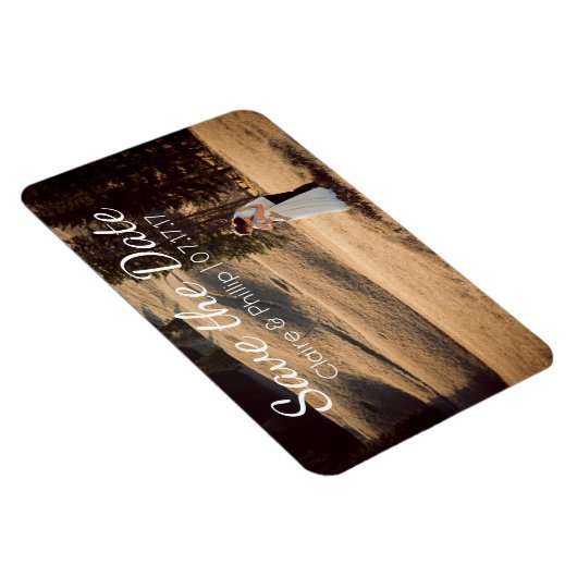 Custom Wedding Foto | SAVE THE DATE Magnet (Rechte Seite)