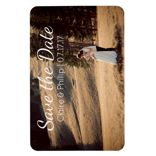 Custom Wedding Foto | SAVE THE DATE Magnet (Vertikal)