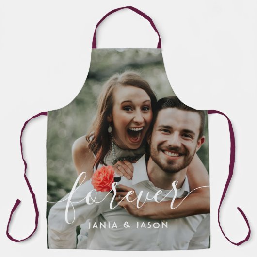 Custom Wedding Foto Schürze (Vorderseite)