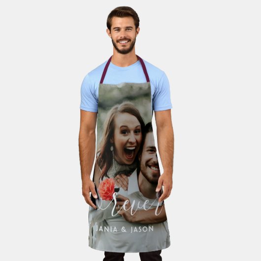 Custom Wedding Foto Schürze (Getragen)