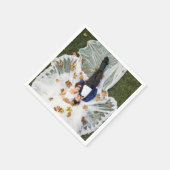 Custom Wedding Foto Serviette (Ecke)