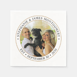 Custom Wedding Foto Serviette
