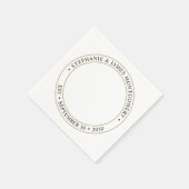 Custom Wedding Foto Serviette (Ecke)