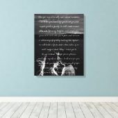 Custom Wedding Foto & Vows Canvas drucken Leinwanddruck (Insitu (Holzboden))