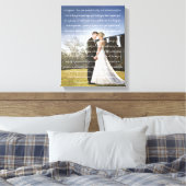 Custom Wedding Foto & Vows Leinwanddruck (Insitu (Schlafzimmer))