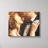 Custom Wedding Foto & Vows Leinwanddruck (Vorderseite)