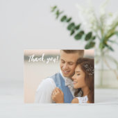 Custom Wedding Fotograf Kein Logo Foto Postcard Postkarte (Stehend Vorderseite)