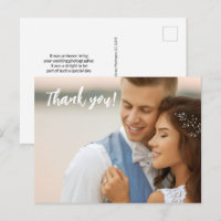 Custom Wedding Fotograf Kein Logo Foto Postcard