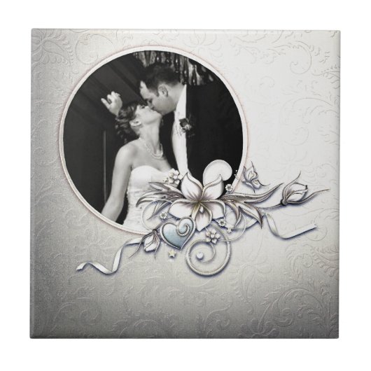 Custom Wedding Frame Tile Fliese (Vorderseite)