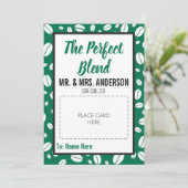 CUSTOM Wedding Gefallen Kaffeekartenträger Feiertagskarte (Stehend Vorderseite)