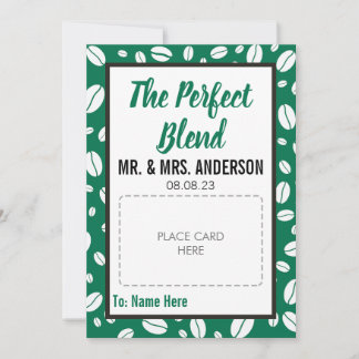 CUSTOM Wedding Gefallen Kaffeekartenträger Feiertagskarte
