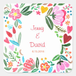 Custom Wedding Gefallen Sticker Personalisiert flo