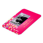 Custom Wedding Gefallen Vielen Dank Foto Magnet (Linke Seite)