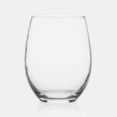 Custom Wedding Glassware Weinglas Ohne Stiel (Links)