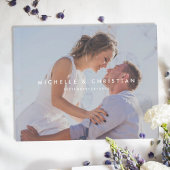 Custom Wedding Guest Book mit Foto Gästebuch
