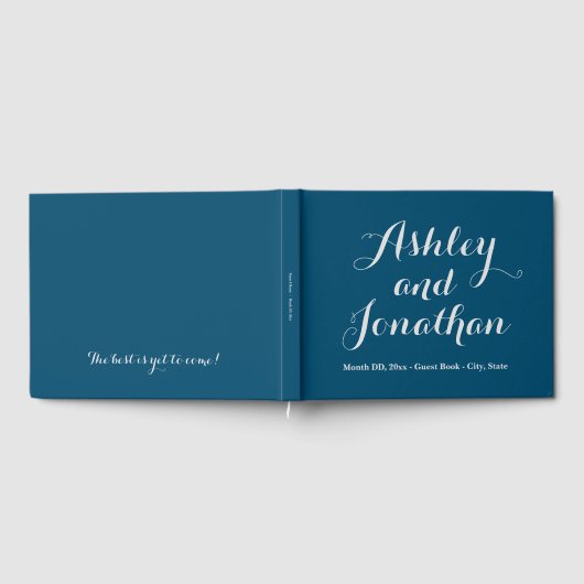 Custom Wedding Guest Book Personalisiert Guestbook Gästebuch (Voll)