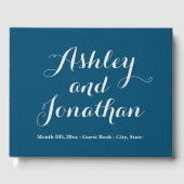 Custom Wedding Guest Book Personalisiert Guestbook Gästebuch (Vorderseite)