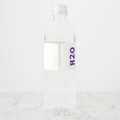 Custom Wedding Guest Water Flasche Wasserflaschenetikett (Rückseite)