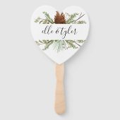 Custom Wedding Hand Fans Fächer (Vorderseite)