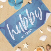 Custom Wedding Heart Beach Handtuch