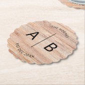 Custom Wedding Housewarming Brautparty Couple Untersetzer (angewinkelt)