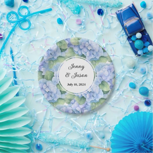 Custom Wedding Hydrangea Paper Teller (Party)