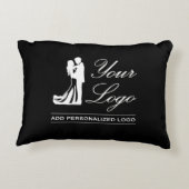 Custom Wedding Idee Personalisiertes Foto Design Dekokissen (Rückseite)