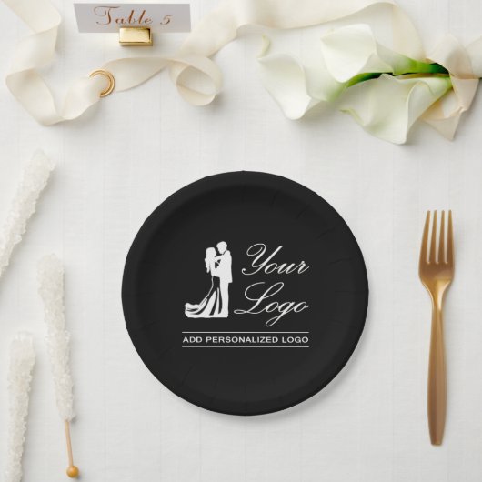 Custom Wedding Idee Personalisiertes Foto Design Pappteller (Hochzeit)