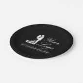Custom Wedding Idee Personalisiertes Foto Design Pappteller (Schrägansicht)