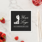 Custom Wedding Idee Personalisiertes Foto Design Serviette (Beispiel)