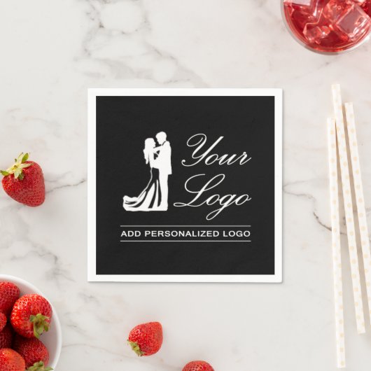Custom Wedding Idee Personalisiertes Foto Design Serviette (Beispiel)