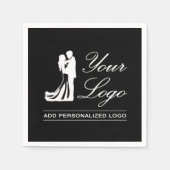 Custom Wedding Idee Personalisiertes Foto Design Serviette (Vorderseite)