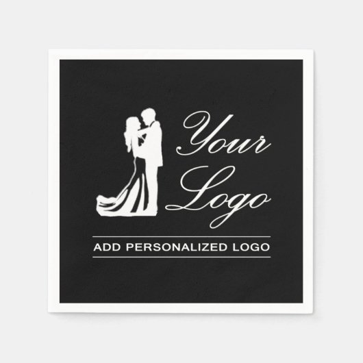 Custom Wedding Idee Personalisiertes Foto Design Serviette (Vorderseite)