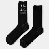 Custom Wedding Idee Personalisiertes Foto Design Socken (Linkes Detail)