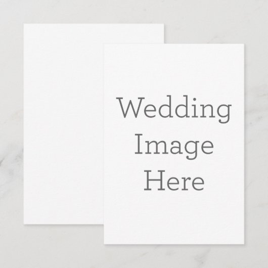 8.89 cm x 12.7 cm Flache Dankeskarte (Vorne/Hinten)