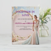 Custom Wedding Invitation Cards | Personalized Einladung (Stehend Vorderseite)