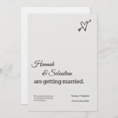 Custom Wedding Invitation – Elegant & Printable Einladung (Vorne/Hinten)