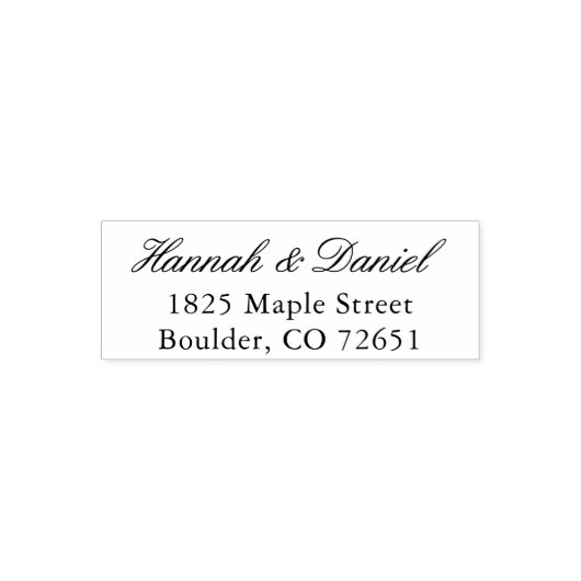 Custom Wedding Invitation Envelope Rücksendeadress Permastempel (Design)