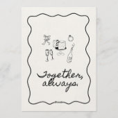 Custom Wedding Invitation – Personalized Elegant Einladung (Rückseite)