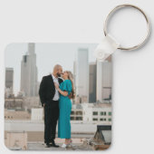 Custom Wedding Keepake Foto Schlüsselanhänger (Rückseite)