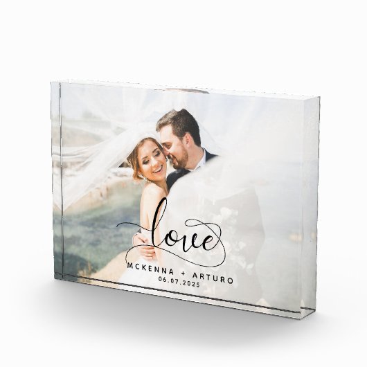 Custom Wedding Liebe Script Fotoblock (Rechts)