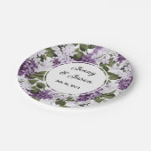 Custom Wedding Lilacs Paper Teller (Schrägansicht)