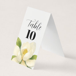 Custom Wedding Magnolia Blume Tischnummer