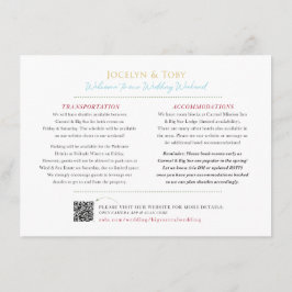 Custom Wedding Map: BIG SUR Kalifornien Begleitkarte