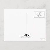 Custom Wedding Map Design - Illustriert Postkarte (Rückseite)