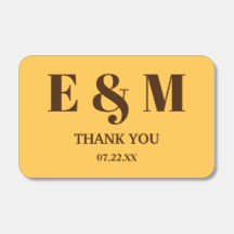 Custom Wedding Matchbox (Daffodil Color)