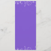 Custom Wedding Menu - Vorspeise, Entrées & Dessert Menükarte (Rückseite)