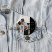 Custom Wedding Message 3" Foto Button (Beispiel)