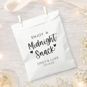 Custom Wedding Midnight Snack Geschenktütchen